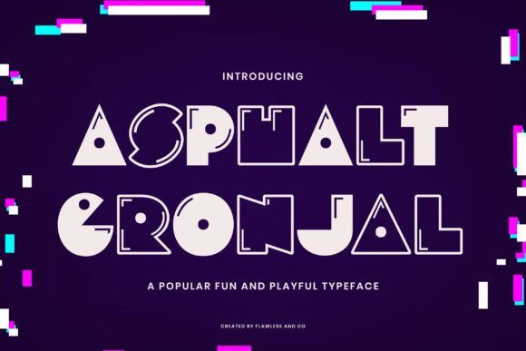 Asphalt Gronjal: A Bold and Playful Display Font