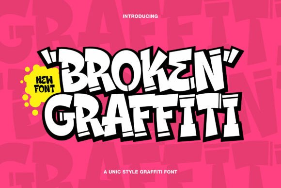 Boost Your Brand with Broken Graffiti: A Bold Display Font