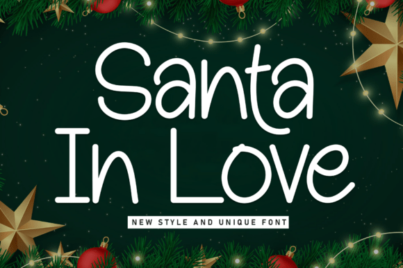 Bring Magic to Your Creations with Santa in Love Font