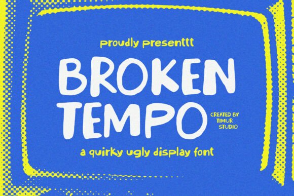 Broken Tempo: A Playful Display Font for Web Design