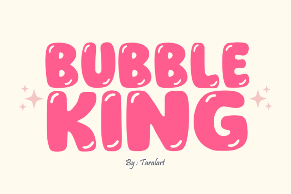 Bubble King: A Charming Display Font for Editorial Design