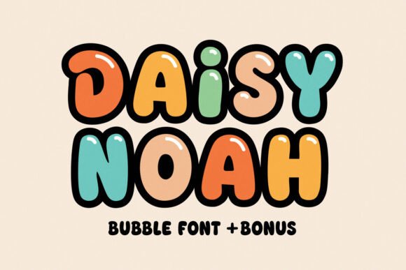 Daisy Noah: A Fun and Groovy Display Font for Editorial Design