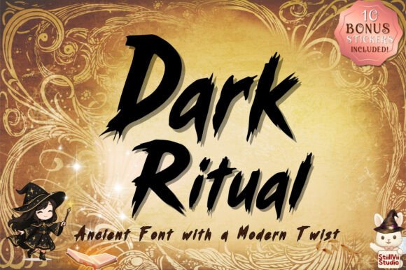 Dark Ritual: The Ancient Grunge Font for Bold Branding