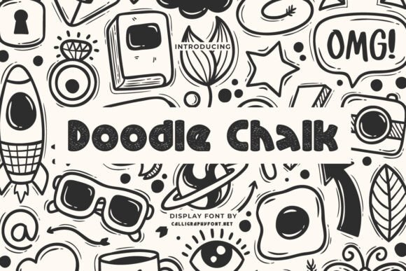 Discover Doodle Chalk: A Charming Display Font for Web Design
