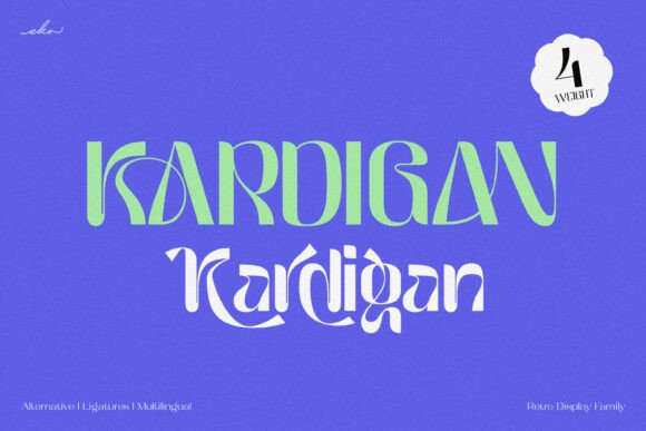 Discover Kardigan: A Versatile Display Font for Creative Projects