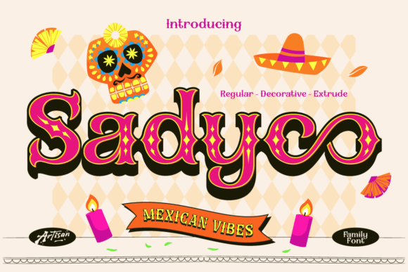 Discover Sadyco: A Vibrant Display Font for Editorial Design