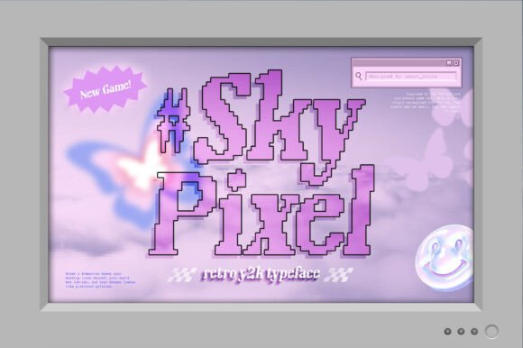 Discovering Sky-pixel: A Y2K-Inspired Typeface for Modern Publishers