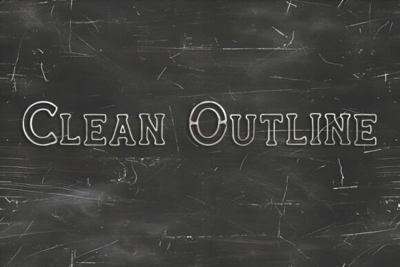 Enhance Your Brand with Clean Outline Font