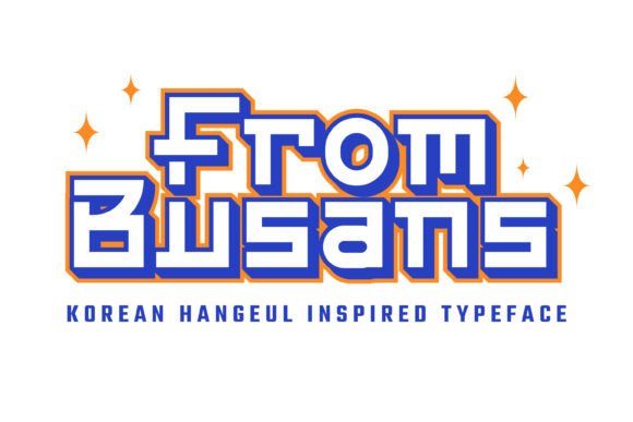 From Busans: A Playful Hangeul-Inspired Display Font for Makers