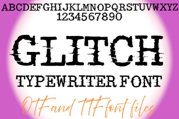 Glitch Typewriter: A Bold Font for Modern Editorial Design