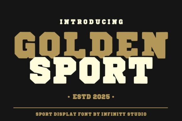 Golden Sport: A Bold and Energetic Display Font
