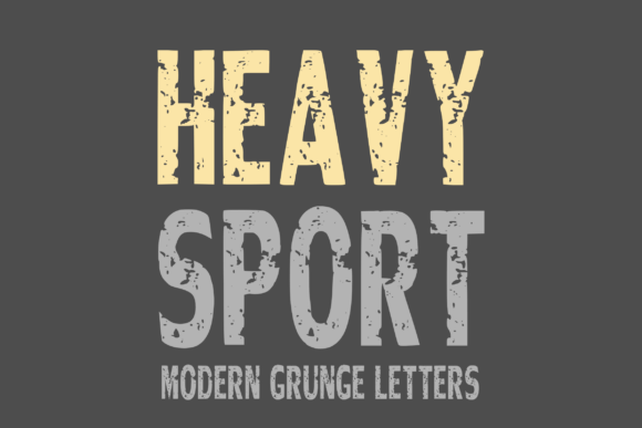Heavy Sport: A Robust Font for Craft and Product Design