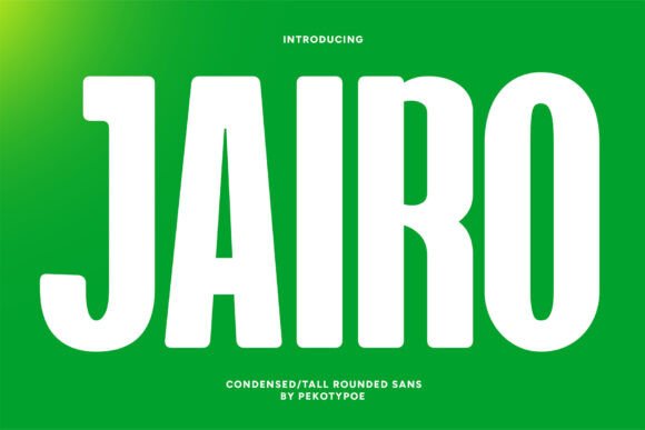 Jairo: A Bold, Modern Condensed Font for Branding