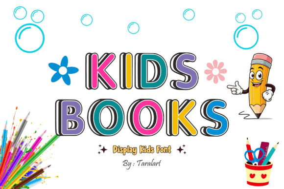 Kids Books: A Playful Font for Craft and Design