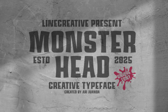 Monster Head: A Bold Typeface for Editorial Impact