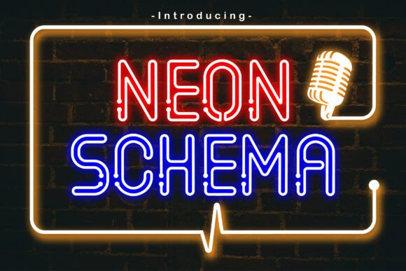Neon Schema: A Bold and Vibrant Display Font
