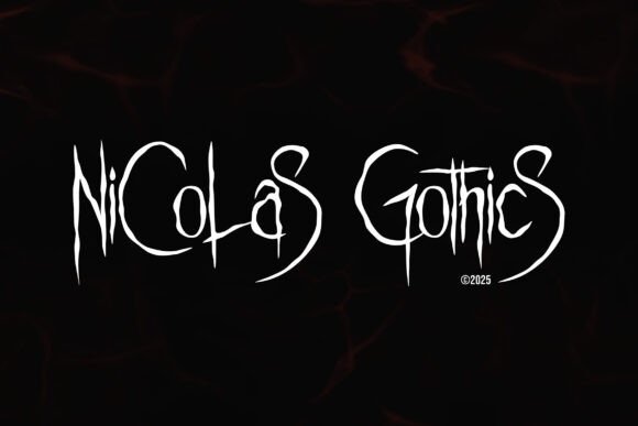Nicolas Gothics: A Bold Display Font for Eerie Campaigns