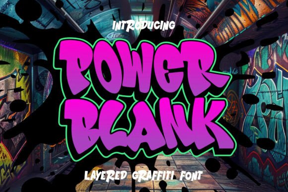 Power Blank: The Bold Graffiti Font for Eye-Catching Campaigns