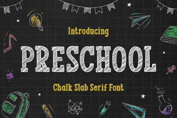 Preschool: A Chalk-Style Display Font for Web Design