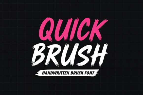 Quick Brush: A Bold and Energetic Typeface
