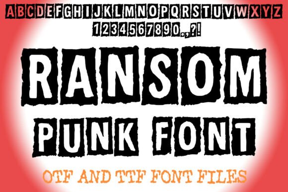 Ransom Punk: A Bold, DIY Font for Creative Branding