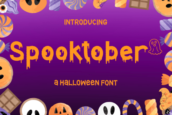 Spooktober: A Quirky Display Font for Spooky Editorial Design