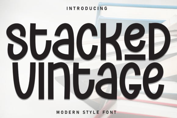 Stacked Vintage: A Charming Handwritten Font for Editorial Design