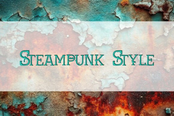 Steampunk Style: A Unique Font for Creative Web Design