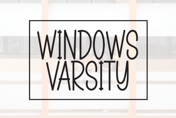 Windows Varsity: A Friendly Display Font for Editorial Design
